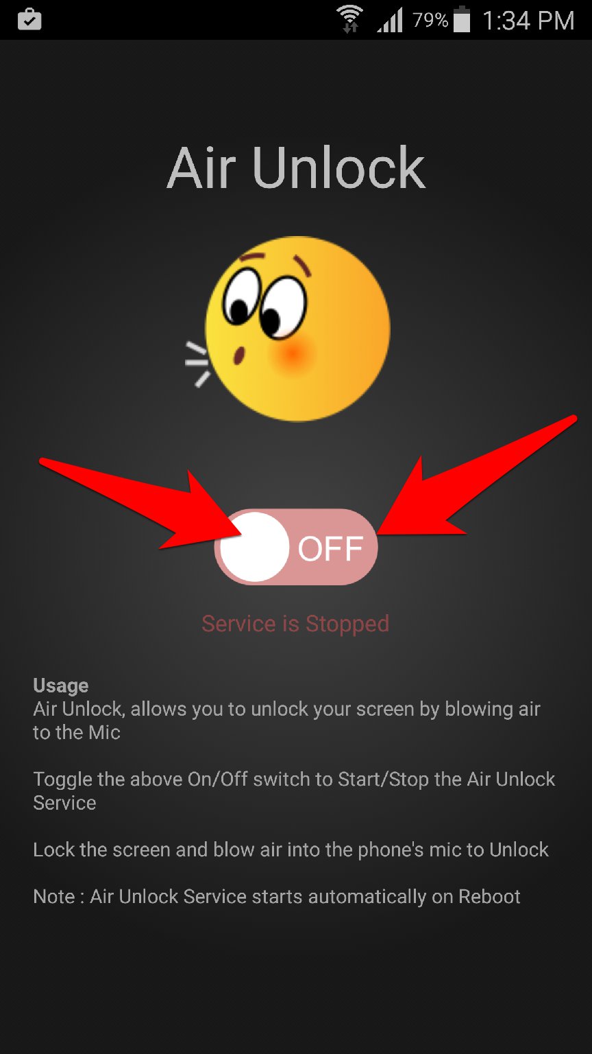تطبيق Air Unlock لتشغيل شاشة جوالك بمجرد النفخ عليه | بحرية درويد