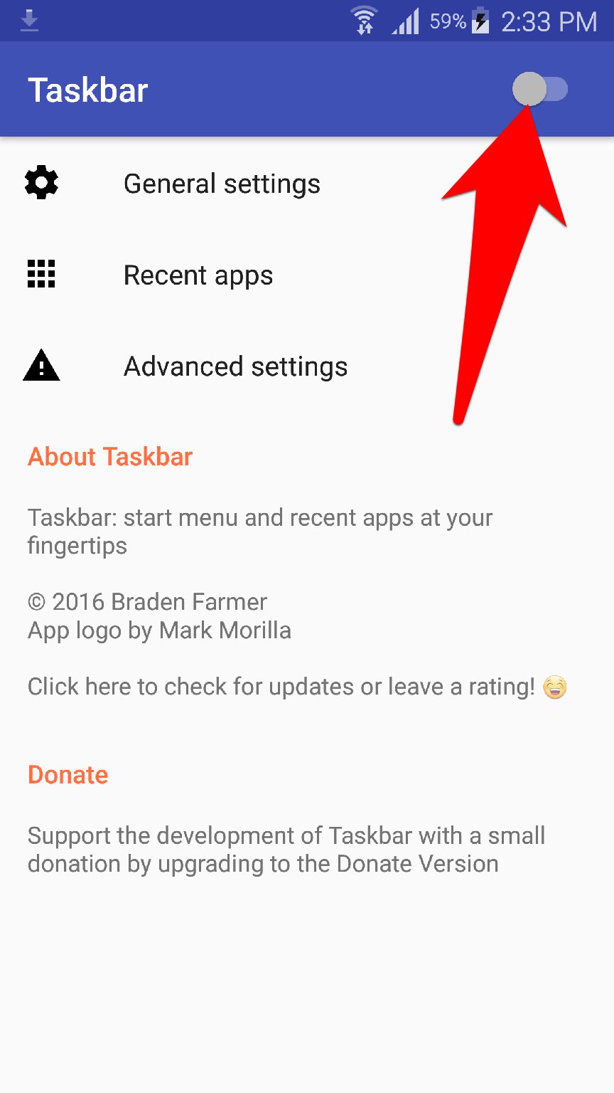 تطبيق Taskbar يضيف زر قائمة ابدأ لجوالك للوصول السريع للتطبيقات | بحرية درويد