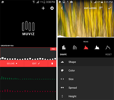 تطبيق MUVIZ سيضيف شريط تفاعلي اثناء تشغيل الموسيقى | بحرية درويد
