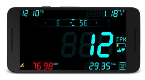 تطبيق DigiHUD Speedometer سيحول جوالك لعداد قياس السرعة | بحرية درويد