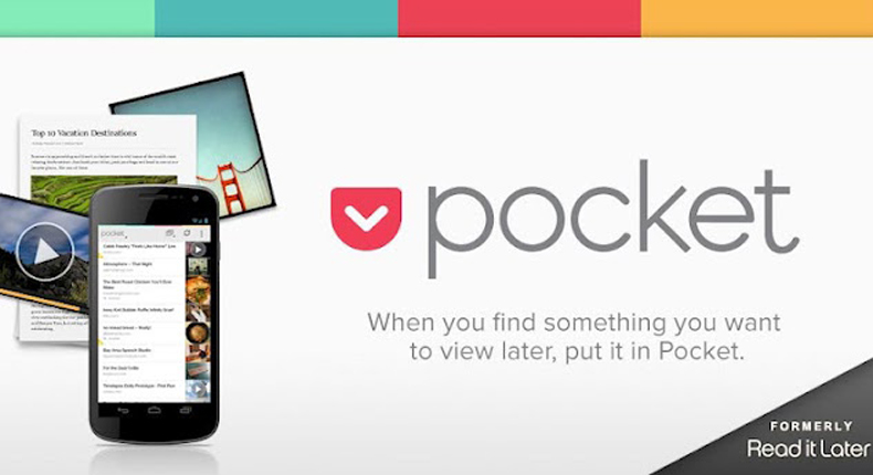 احفظ أي تغريدة أو فيديو وصورة او مقالات لمشاهدتها لاحقا تطبيق Pocket | بحرية درويد