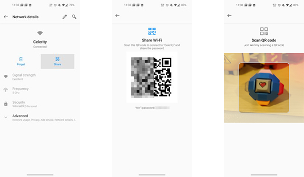 كيفية مشاركة باسورد الواي فاي أندرويد من خلال رمز QR